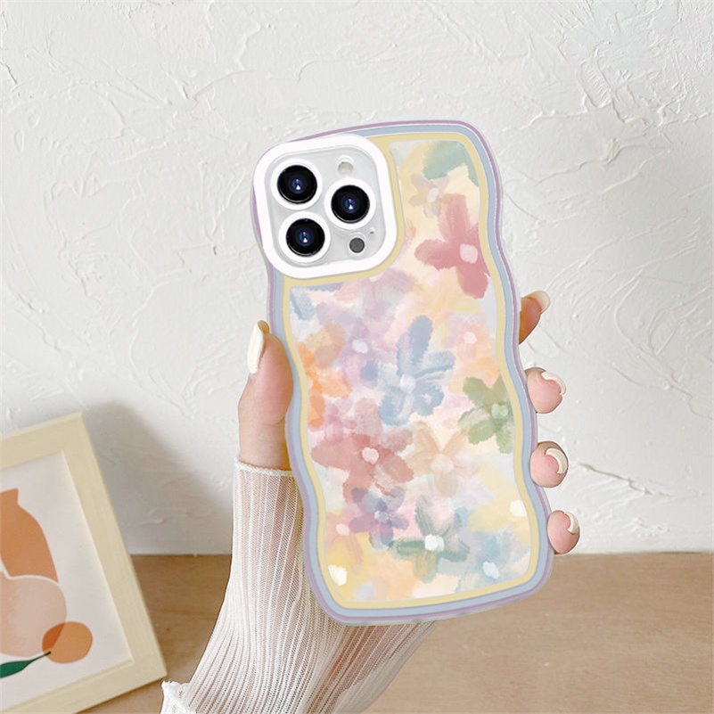 Casing Soft Case Silikon Motif Lukisan Cat Minyak Untuk iPhone 14 13 12 11 Pro Max X Xr Xs Max 8 7 6 6s Plus