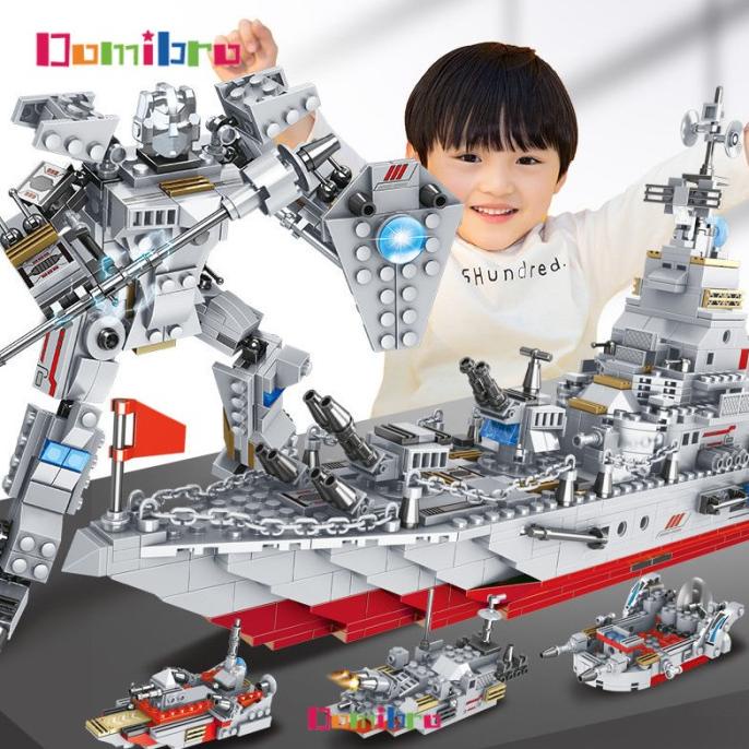 :<:<:<:<] Mainan Lego 1000Pcs Kapal Perang Mainan Anak Laki Laki