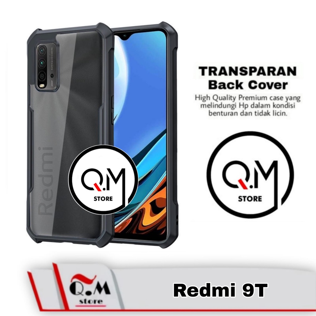 Case Xiaomi Redmi 9T Softcase Transparan Clear Armor Pelindung Back Cover Sockproof