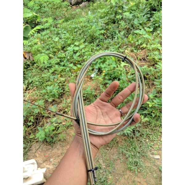 kabel gas dalam abu abu Honda cb100 cb125 cs90 s90 stang pendek