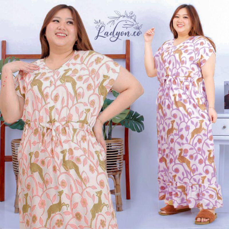 Homewear Home dress Daster Serut Dada Busui Kekinian Ld 135 Big Size Jumbo LD 130 140 Rayon Adem XXX