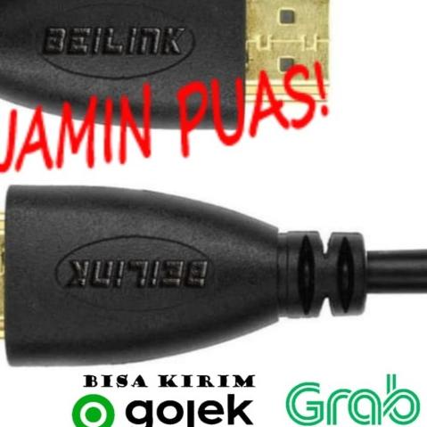 Kabel Laptop ke TV // HDMI ke HDMI 1.4 1080P 3D - Hitam, 1meter