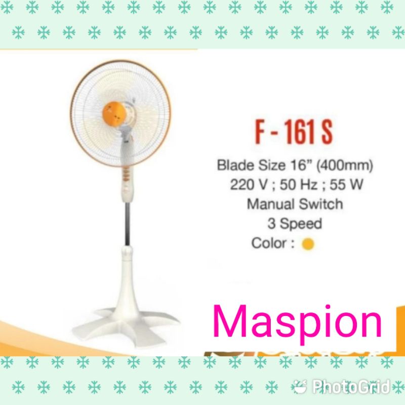 Kipas Angin Maspion Berdiri F 161 S