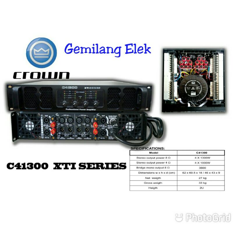 POWER CROWN C41300 XTI SERIES ( 4 CHANNEL )