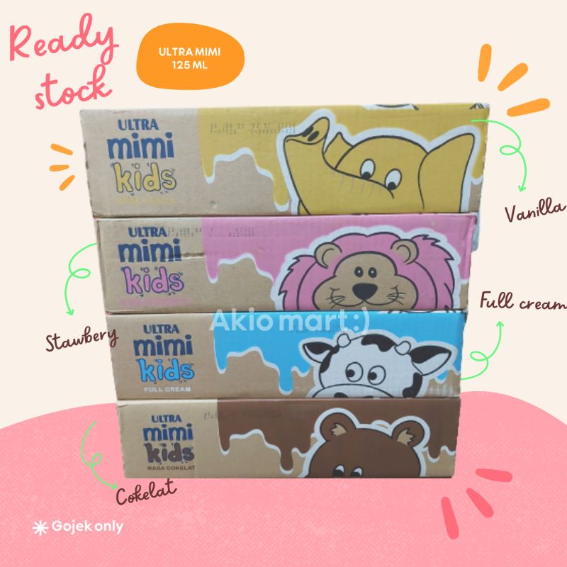 

Susu Ultra Mimi Kids Susu UHT 125 ml 1 dus / 1 karton isi 40