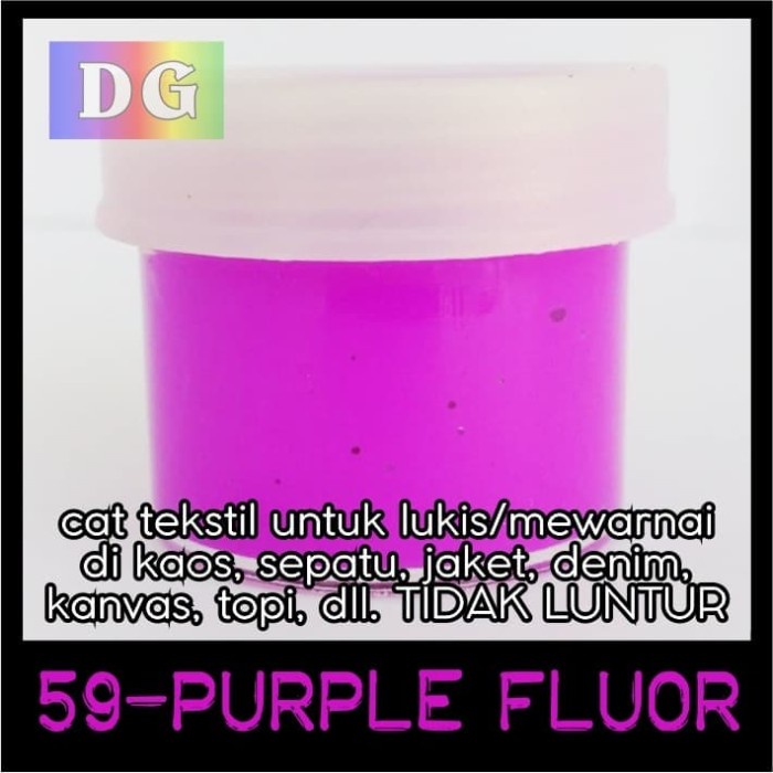 

Murah Purple Ungu Fluor Cat Tesktil Utk Kain, Kanvas, Kaos, Sepatu, Dll Terlaris