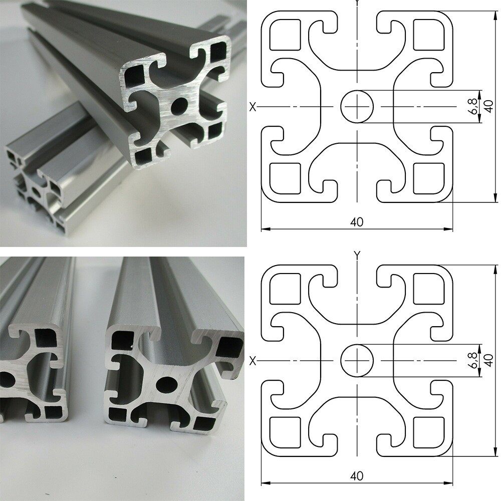 [HAEBOT] Aluminium Profile T Slot 2020 20x20 AP2020 Alumunium Profil Frame CNC Extrusion Mini Kerangka Mekanik Series 20mm x 20mm 3D Printer 1cm
