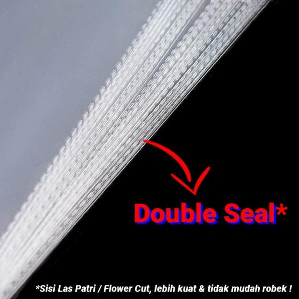 

Plastik OPP LEM TEBAL 30.1x37 cm DOUBLE SEAL Packing Baju Kaos Garment