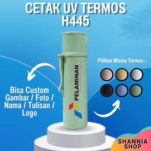 CUSTOM [ NAMA / LOGO ] H445 Termos Vacuum Cup Macarons 500ML / LASER GRAFIR / UV PRINT / PROMOSI SOUVENIR HAMPERS