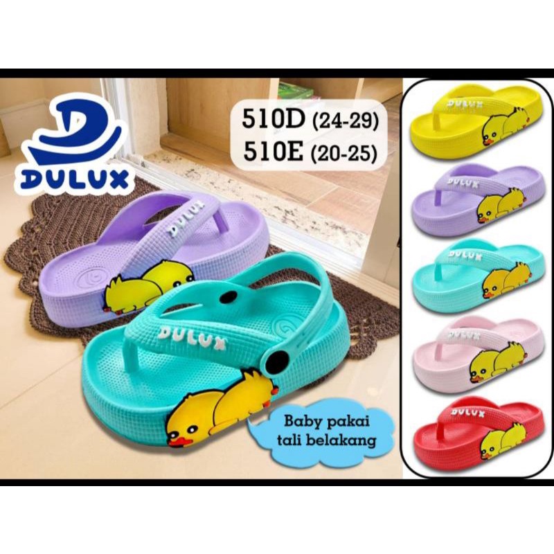 Dulux 510E/D Sandal Jepit Anak Tali Belakang Karakter Bebek