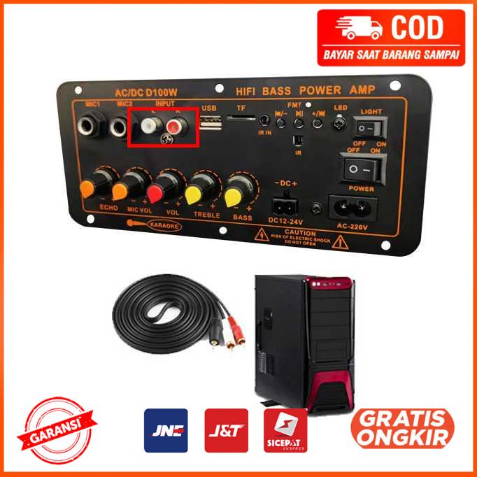 Amplifier Board Audio Bluetooth USB FM Radio TF DIY 100W D100W