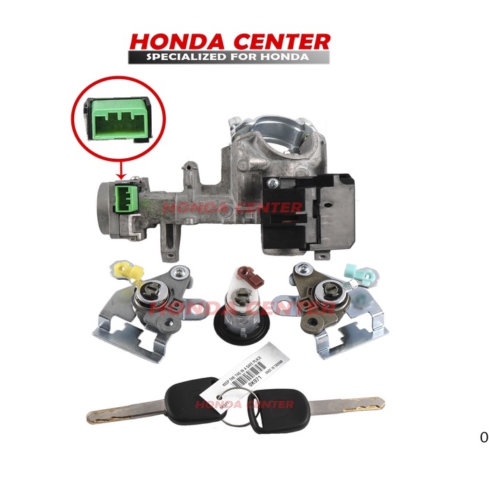 kunci kontak cylinder key set pintu bagasi jazz gd3 city gd8 2003 2004 2005 2006 2007 2008 crv gen2 2002 2003 2004 2005 2006 manual mt