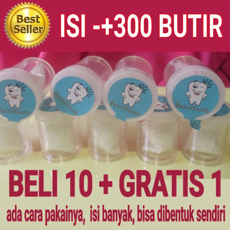 Readyyy Temptooth / Gigi palsu buat Sendiri /  tooth repair / Gel butiran buat Gigi (pot Besar)