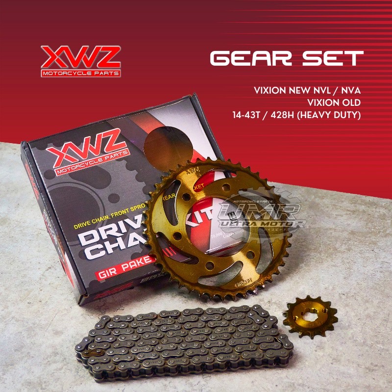 GEAR GIR SET GIR PAKET VIXION NEW NVL NVA VIXION OLD XWZ