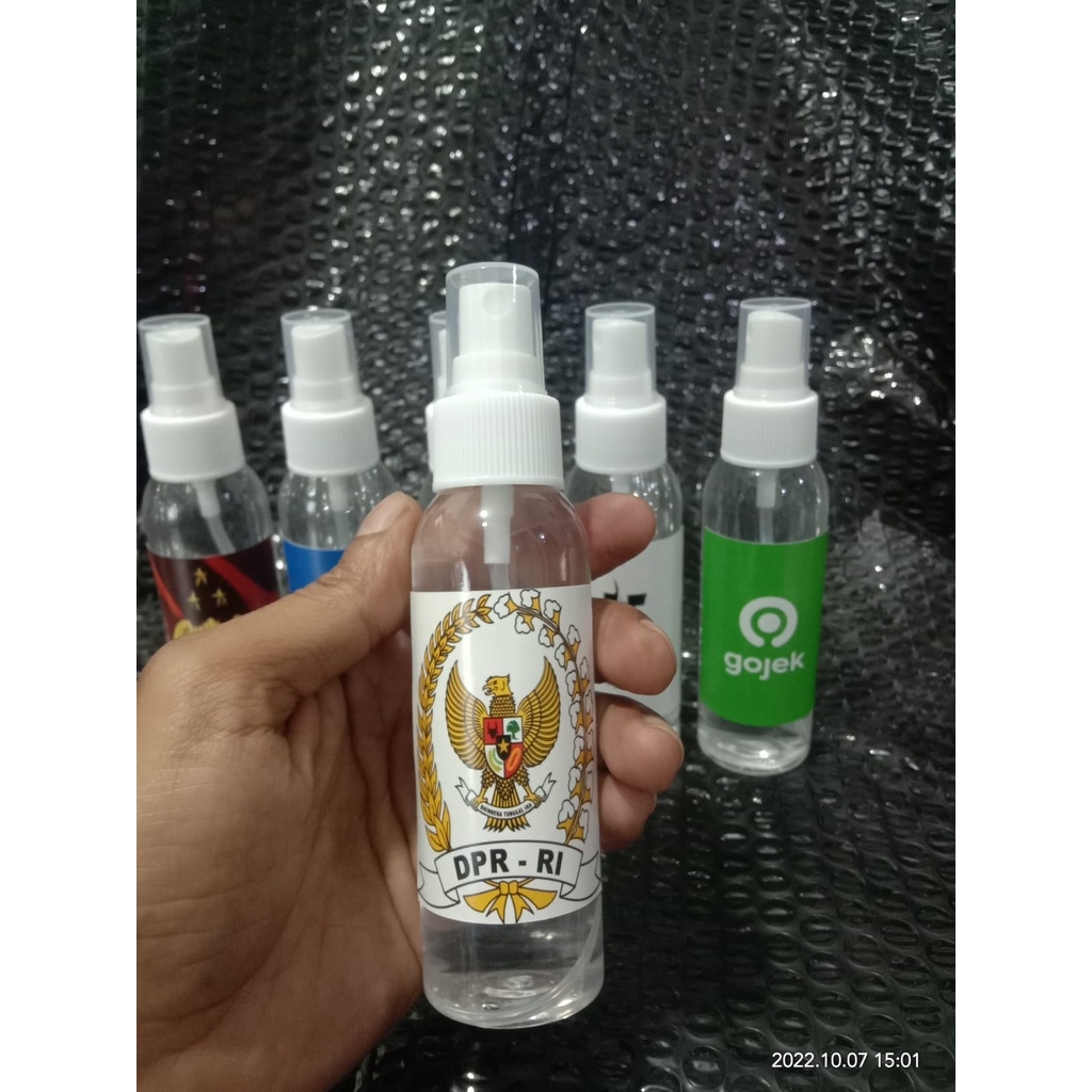 Ready souvenir handsanitizer spray 100ml label custom