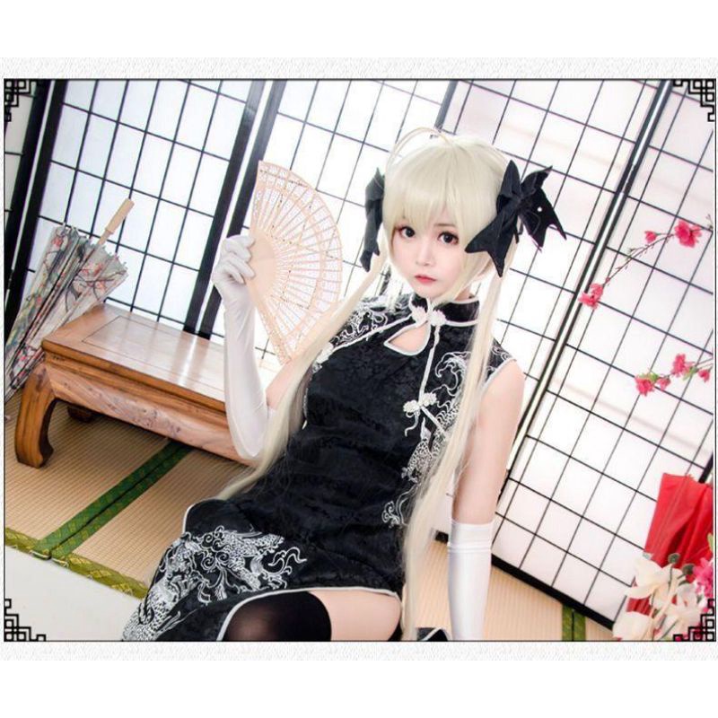 [MikanHiro Store] Costume Dome sister COS clothing edge of the sky spring day wild dome cheongsam fan cosplay full set of royal sister clothing set