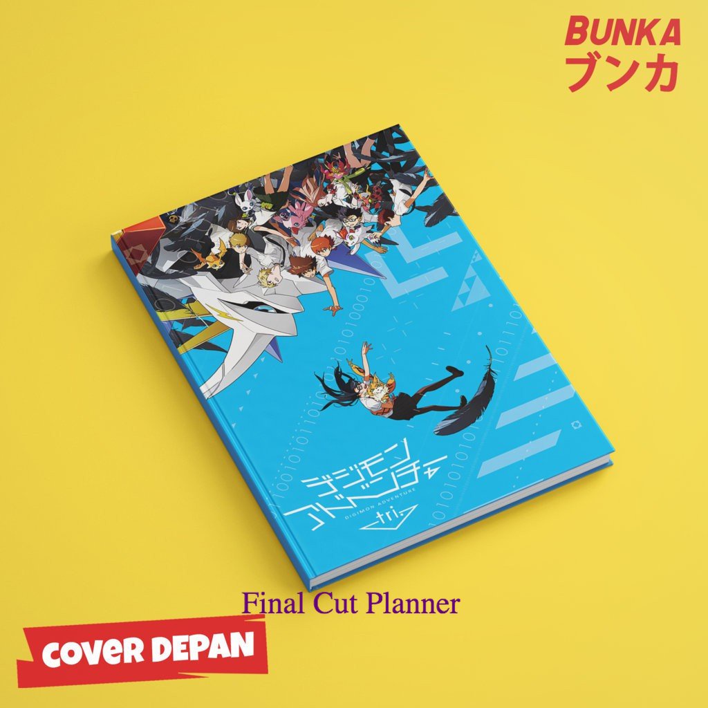 

Notebook Anime Digimon Tri Blue Hardcover A5 Buku Tulis Catatan Note Agenda Planner Jurnal .