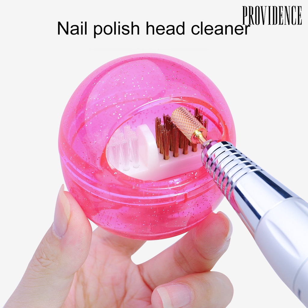 Providence Sikat Pembersih Mata Bor Nail Art Bahan Bulu Keras Lembut Bisa Dilepas