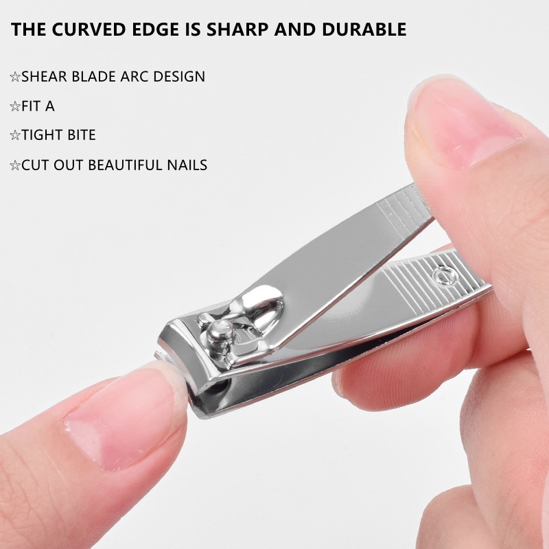 COD❤️ Gunting kuku baja karbon aksesoris alat manikur manikur kecantikan Nail Clipper Cutter-A.one