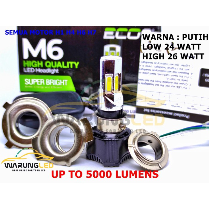 Jual Lampu Headlamp Depan Led Sisi M Luminos Eco Super Terang Acdc H Putih Shopee