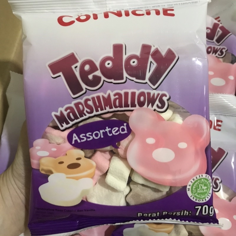 

Marshmallow Corniche Teddy Bear Snack Ulang Tahun Anak Marshmallow Karakter Teddy Bear Marsmalow Teddy