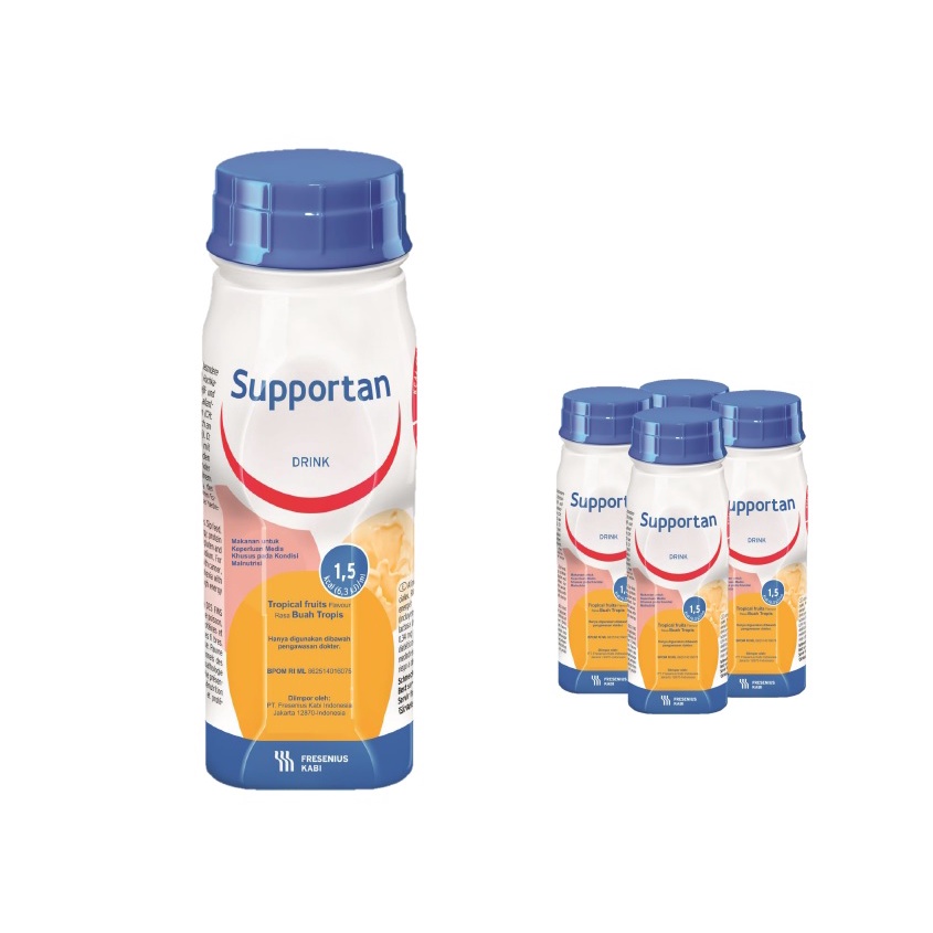 Supportan Drink Tropical Fruits 200 ml [per Botol]