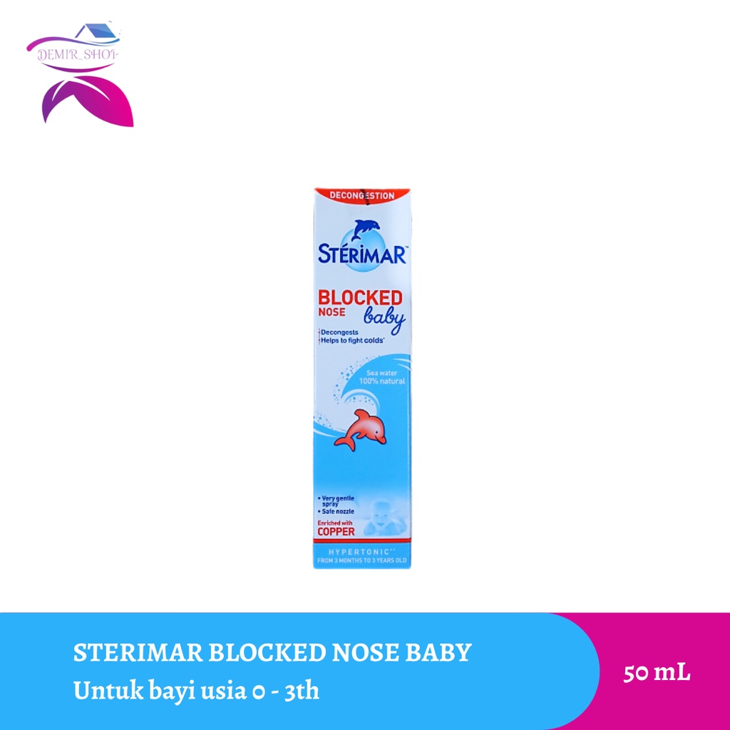 Sterimar Blocked Nose / Hypertonic / Untuk Hidung Tersumbat / Pilek