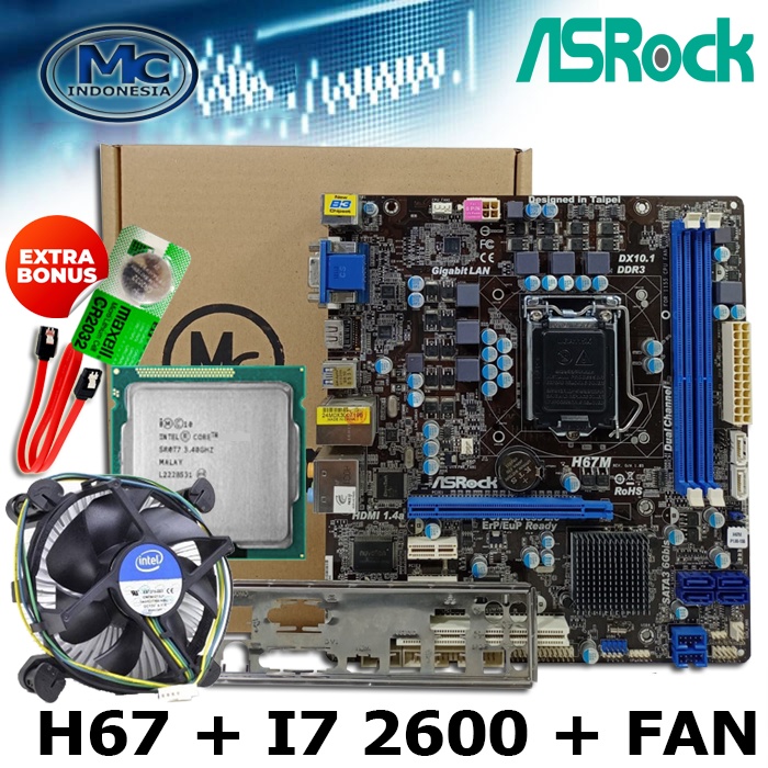 Pajet Motherboard Mainboard MOBO H67 Socket 1155