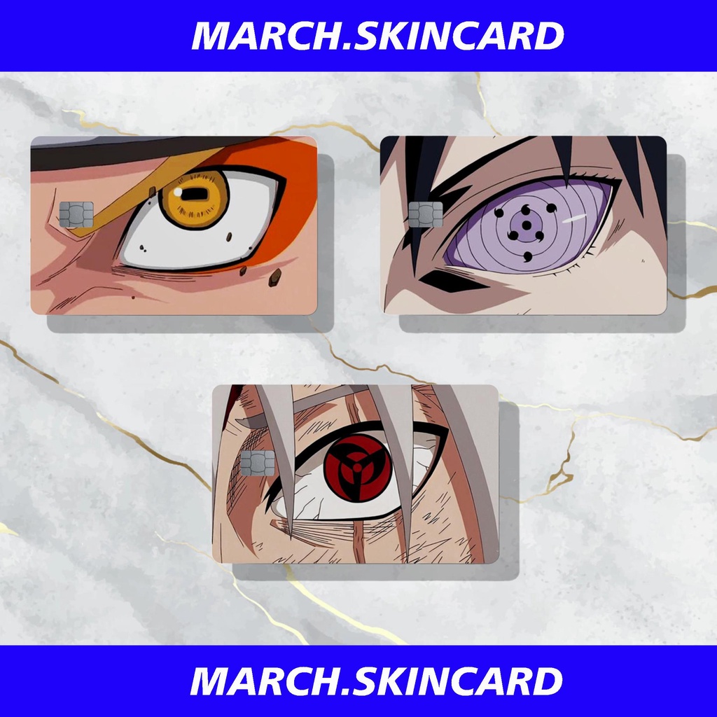 NARUTO SASUKE KAKASHI EYES HOLOGRAM SERIES | March Skincard SKIN/SKIN CARD/CARD SKIN/STIKER KARTU AT