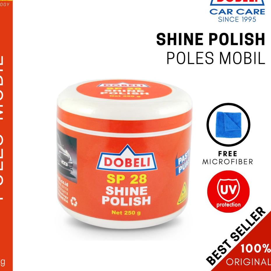 [PRODUK BQBVT] POLES/PENGKILAP MOBIL - SP 28 SHINE POLISH - PEMBERSIH BODY MOBIL [ +FREE Microfiber]