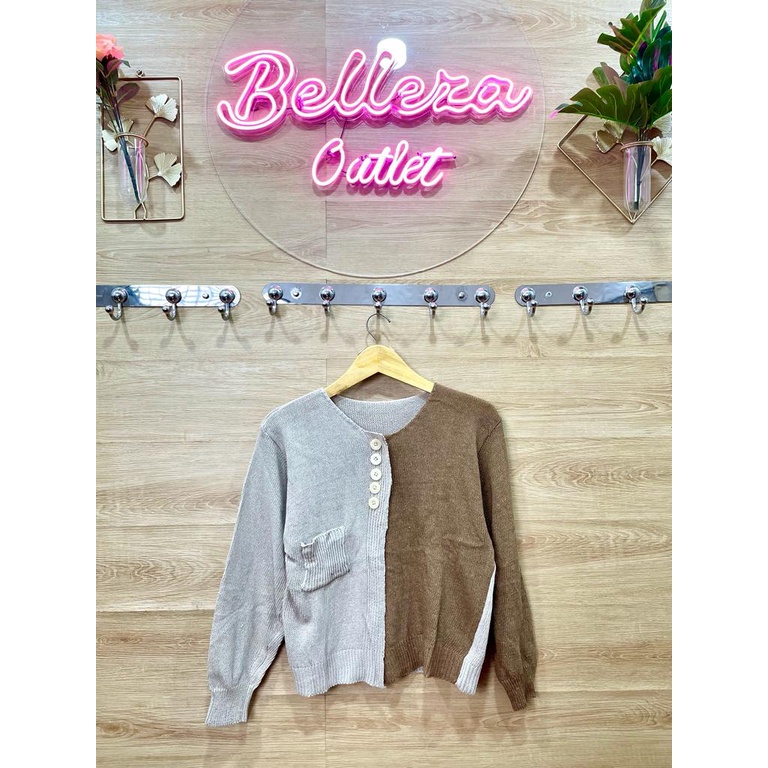 Belleza outlet baju rajut Cardigan rajut atasan wanita elery knite Cardy