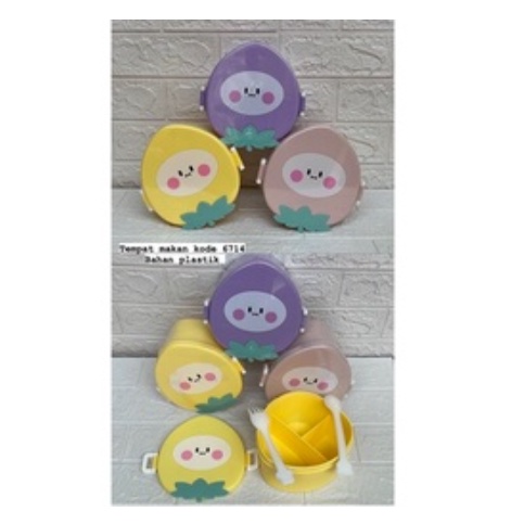 Lunch Box Kotak Tempat Bekal Makan Anak Unik Lucu Strawberry Stroberi 6714 CHOCHO 88 SHOP