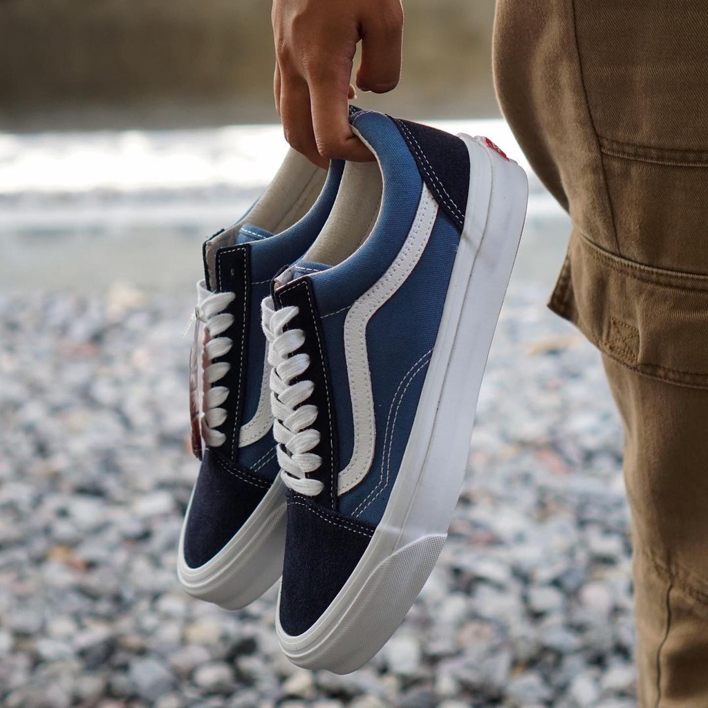 VANS OLDSKOOL VAULT OG LX NAVY/WHITE ORIGINAL 100% ( SPRING SUMMER '20 )