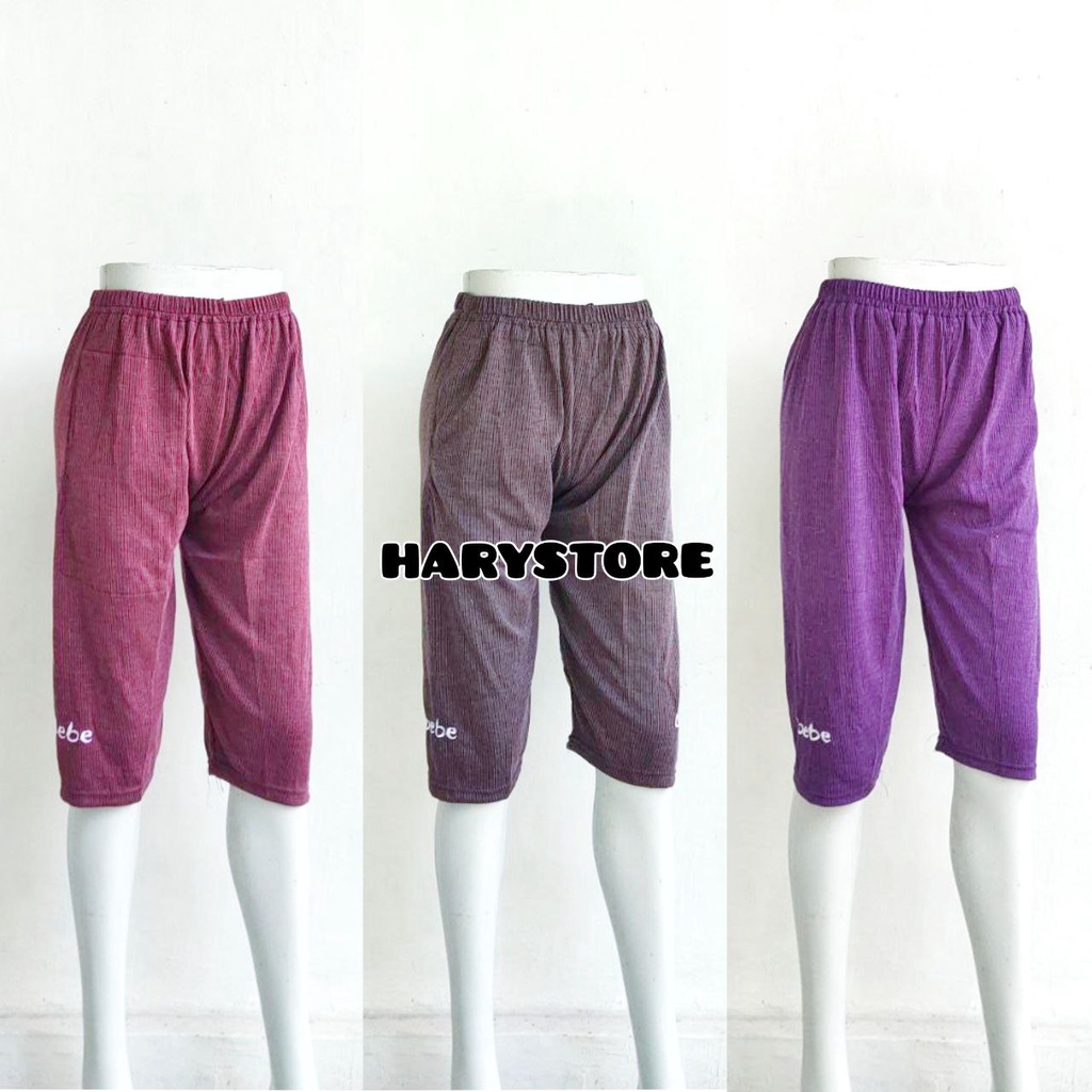 SYD 10- Celana wanita pendek leging 7/8 kaos Los dalaman ibu wanita  fit XL 3L jumbo harian murah