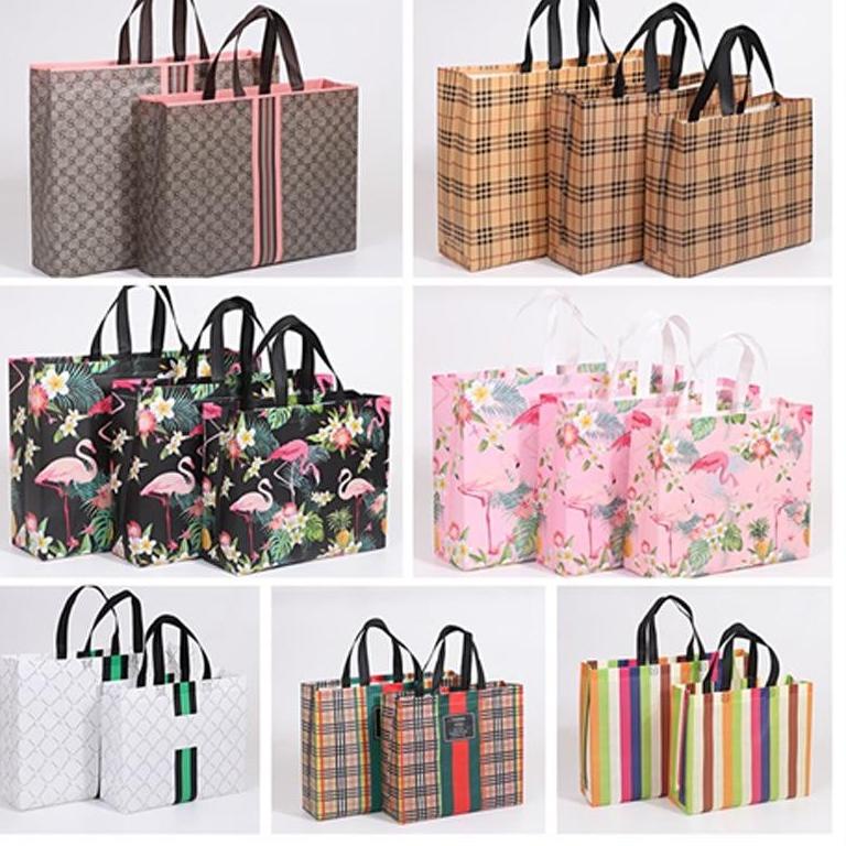 

LANGSUNG ORDER ボ Paper Bag Kain Motif Premium Goodie Bag Kantong Hampers Jumbo Tas Kado Gift Bag Besar ❅