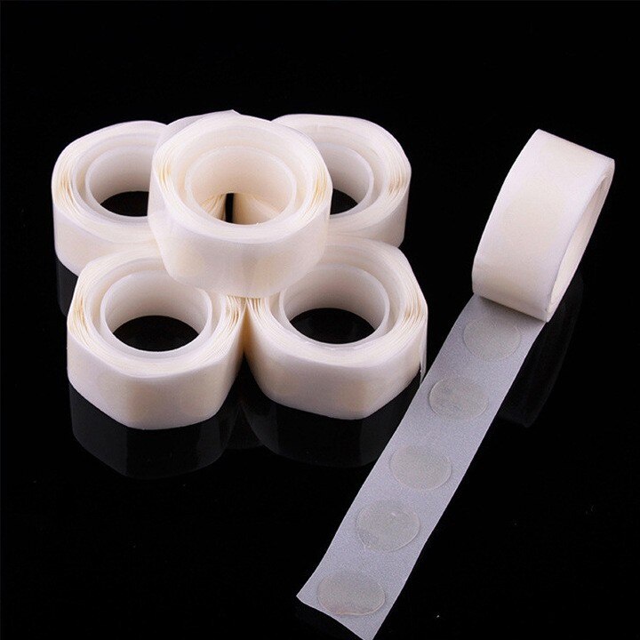 100pcs Double Tape Bulat 1cm 10mm Lem Balon dekorasi dinding diy Sticky Note Kulkas Rapid Lem Epoxy Bening 5 Menit Besi Keramik Kaca