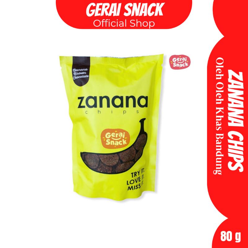 Keripik Pisang Zanana Chips Kemasan Small Bumbu Tebal dan Renyah 80g