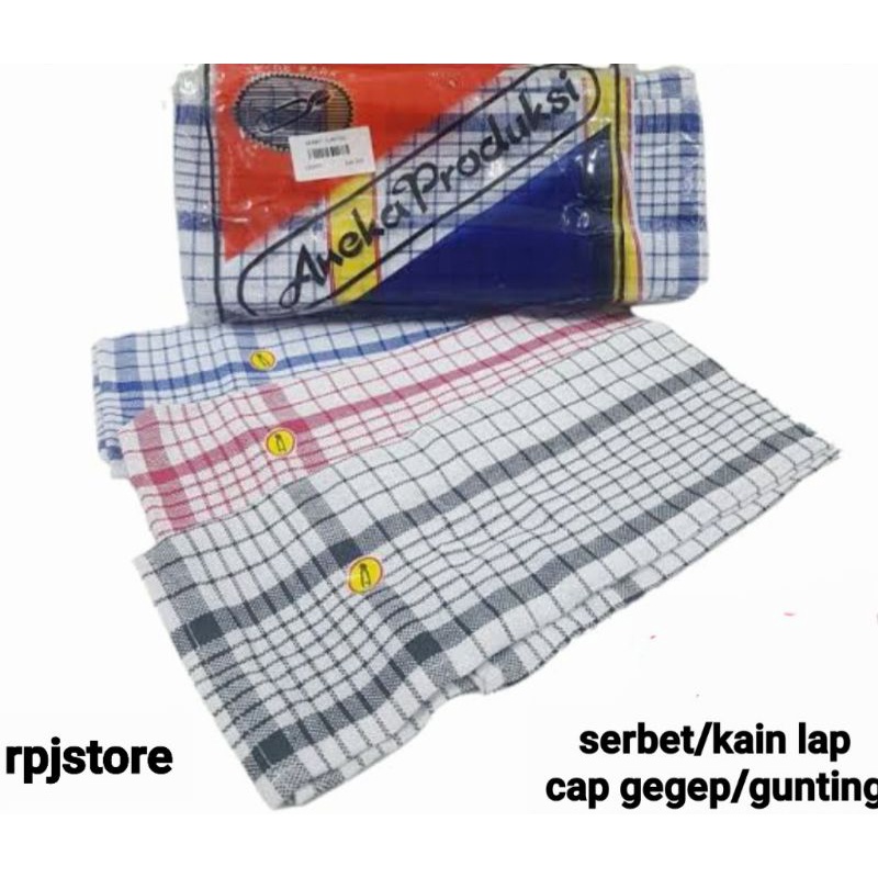 SERBET MAKAN/KAIN LAP CAP GUNTING/GEGEP ANEKA PRODUKSI