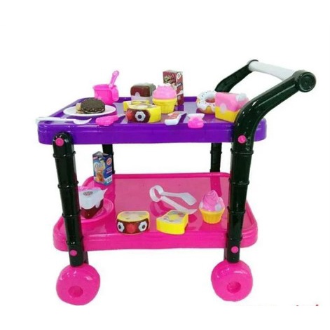 MAINAN MEJA DORONG CAKE GAME troly makanan