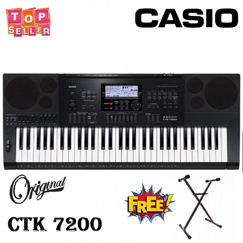 KEYBOARD PIANO CASIO CTK 7200 + FREE STAND GARANSI RESMI