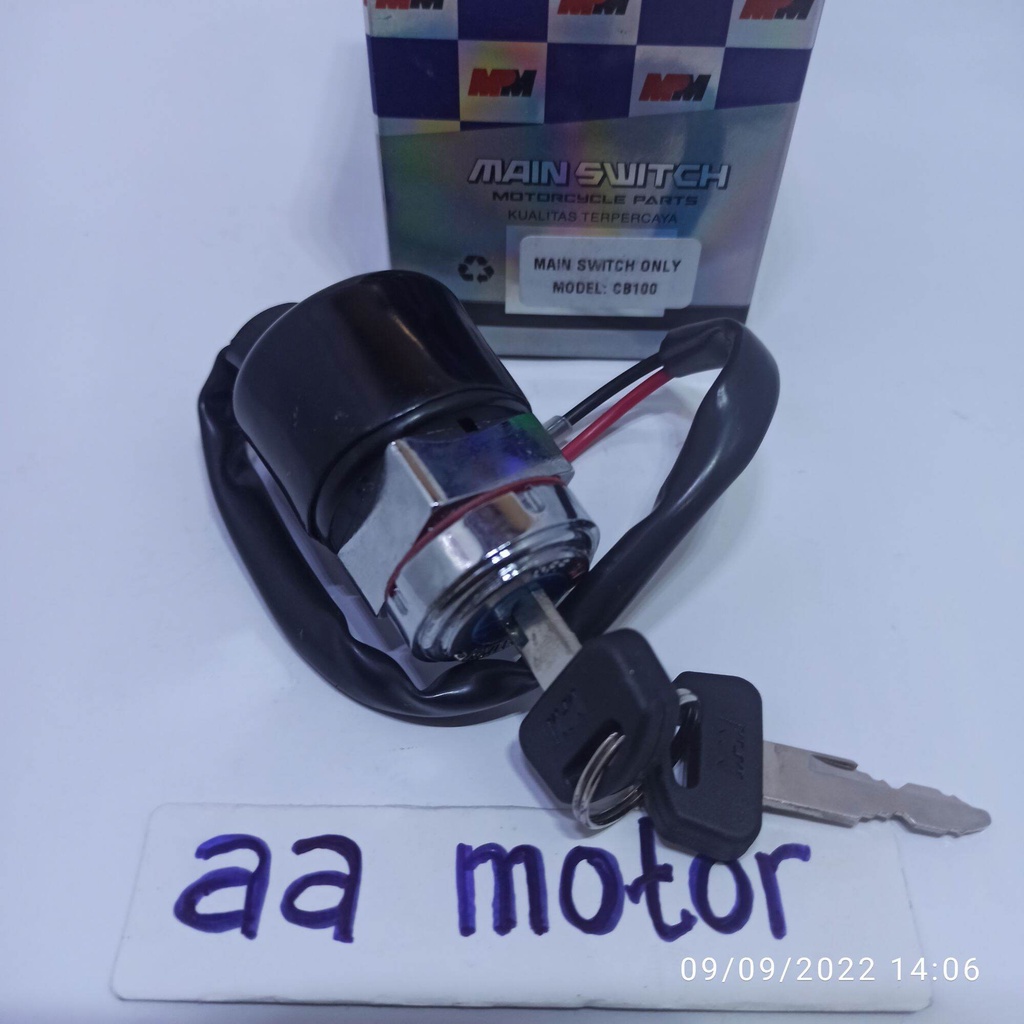 KUNCI KONTAK CB 100 KABEL 2 MPM KUALITAS BAGUS BUKAN ORIGINAL HONDA