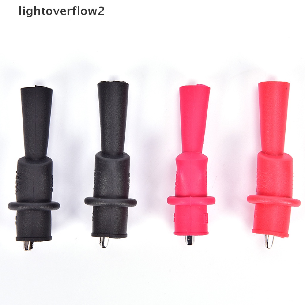 (lightoverflow2) 1 Pasang Capit Buaya Untuk Multimeter Fluke