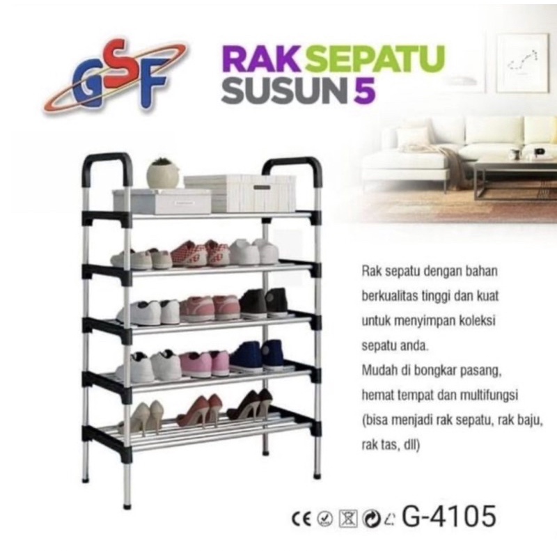 NEW MODEL!! RAK SEPATU SUSUN 4  Z SHAPE / RAK SEPATU PLASTIK SUSUN 3 SHENAR