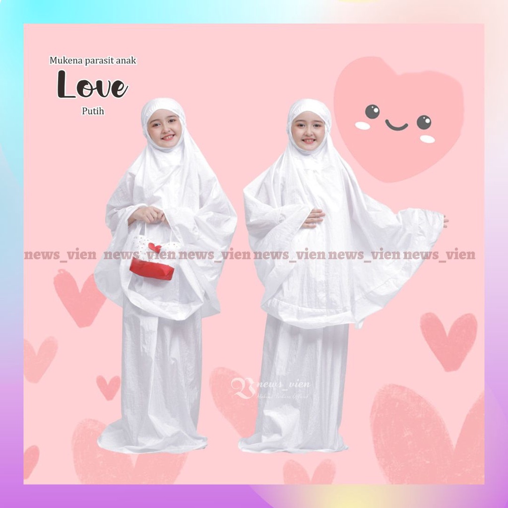 Mukena anak perempuan usia 7 8 9 10 tahun parasit premium adem mukenah anak terbaru travelling warna