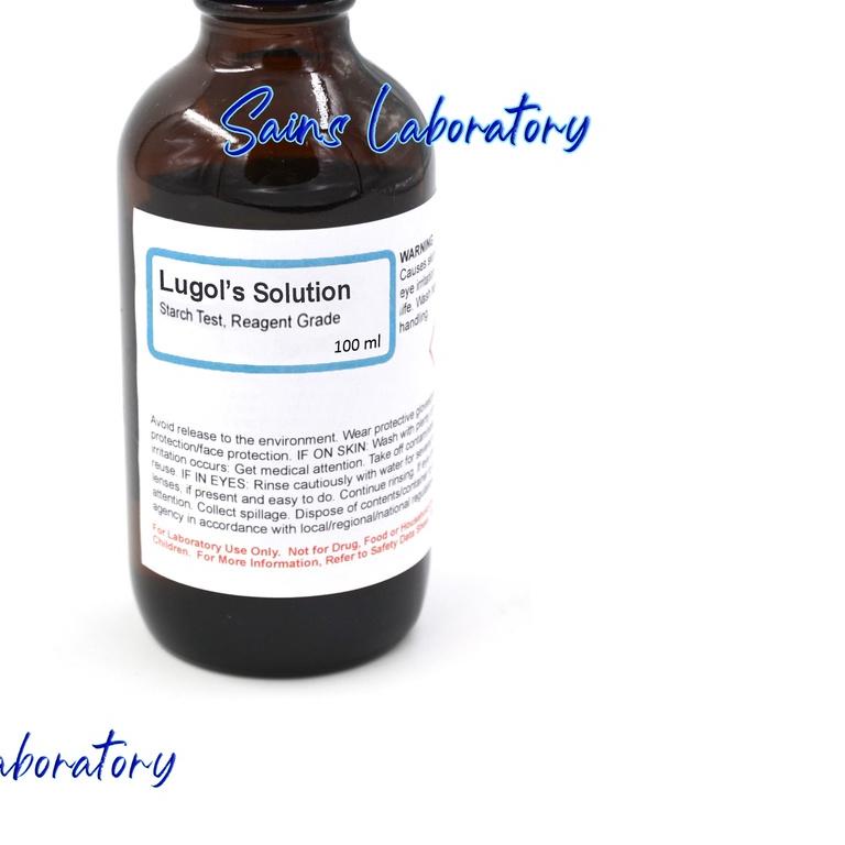 Lugol I2KI 100 ml Analisys Larutan Lugol’s Solution Uji Makanan Analisis Reagent Bahan Merck Chemica
