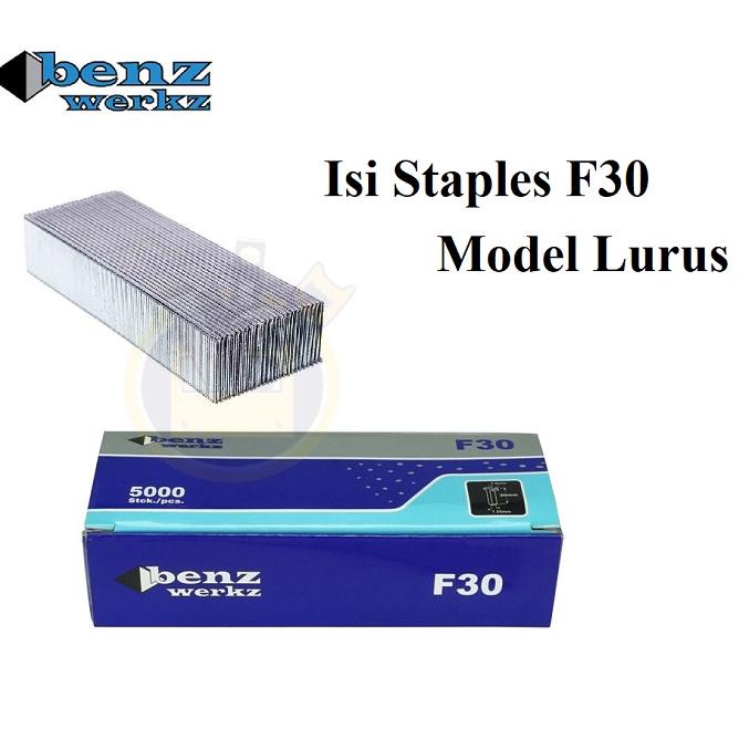 Paling popular Benz F30 F 30 Isi Mesin Paku Tembak Lurus Air Nailer Gun / Isi Steples Tembak F30 Isi