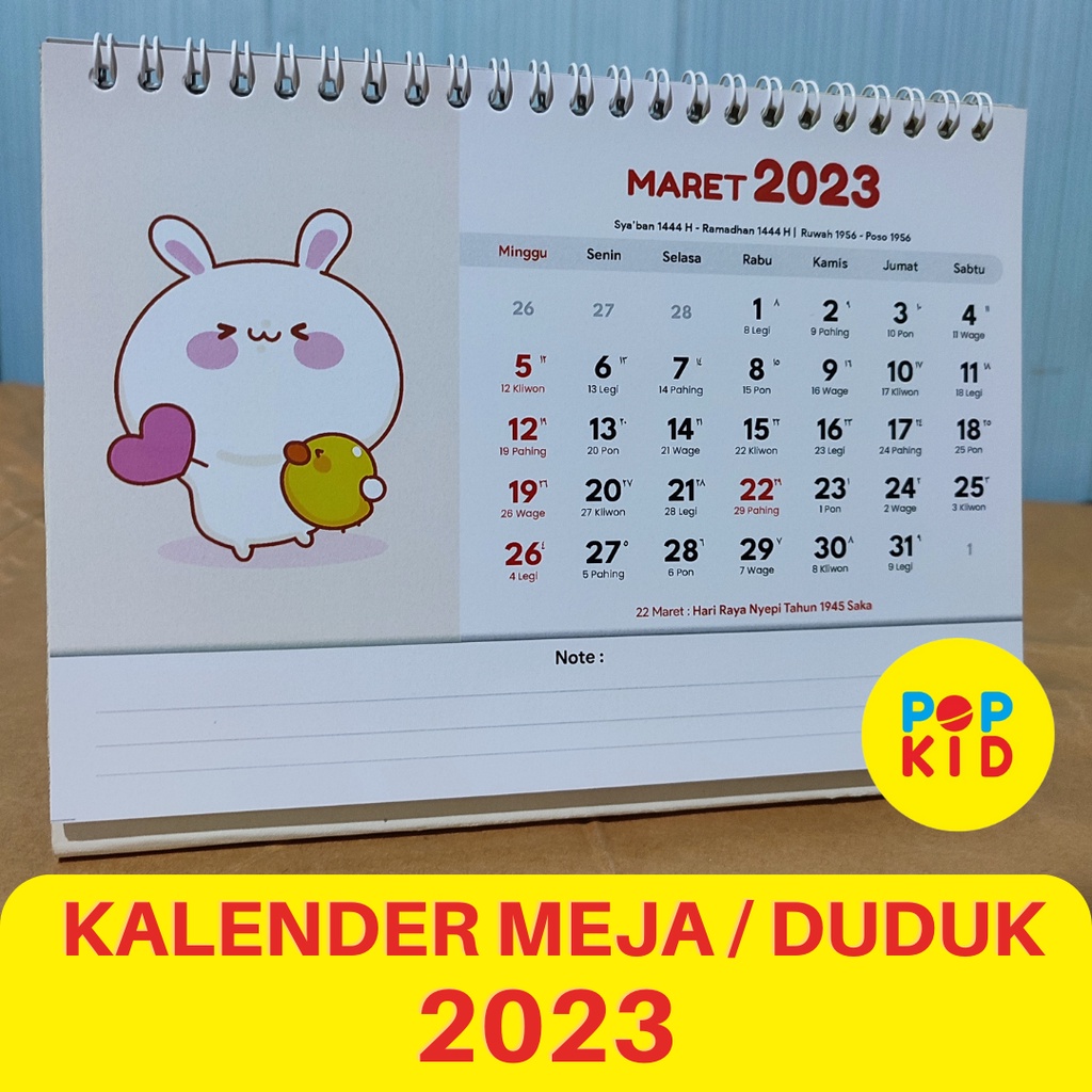 PROMO KALENDER MEJA 2024 SERI KARTUN - KALENDER DUDUK BEST SELLER