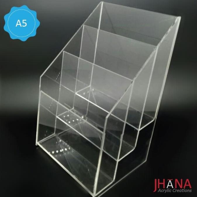 

Tempat Brosur 3 Susun Akrilik / Acrylic Ukuran A5 Tb40