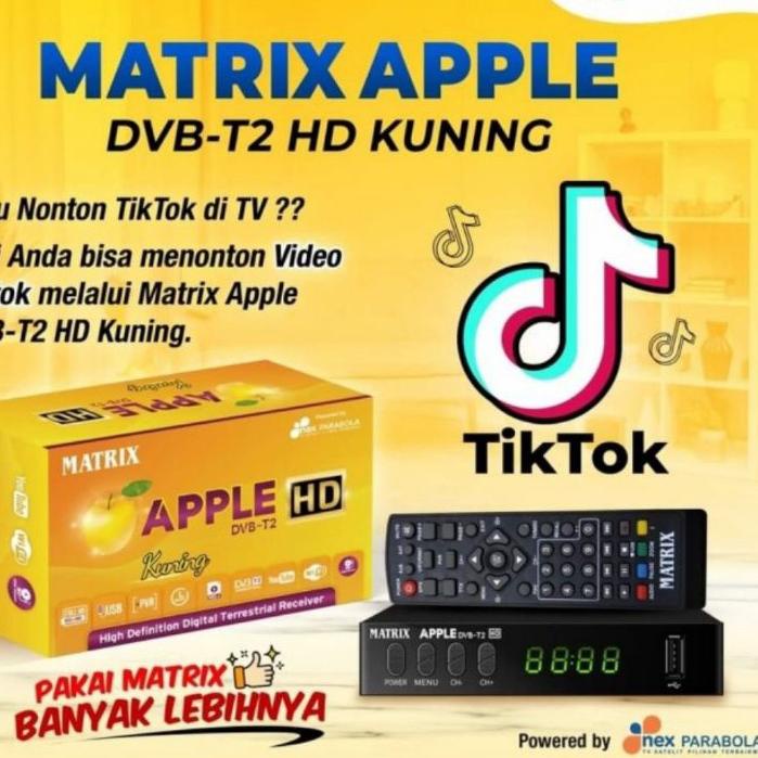 Terjangkau - set box tv digital Matrix Apple kuning - receiver TV digital ..
