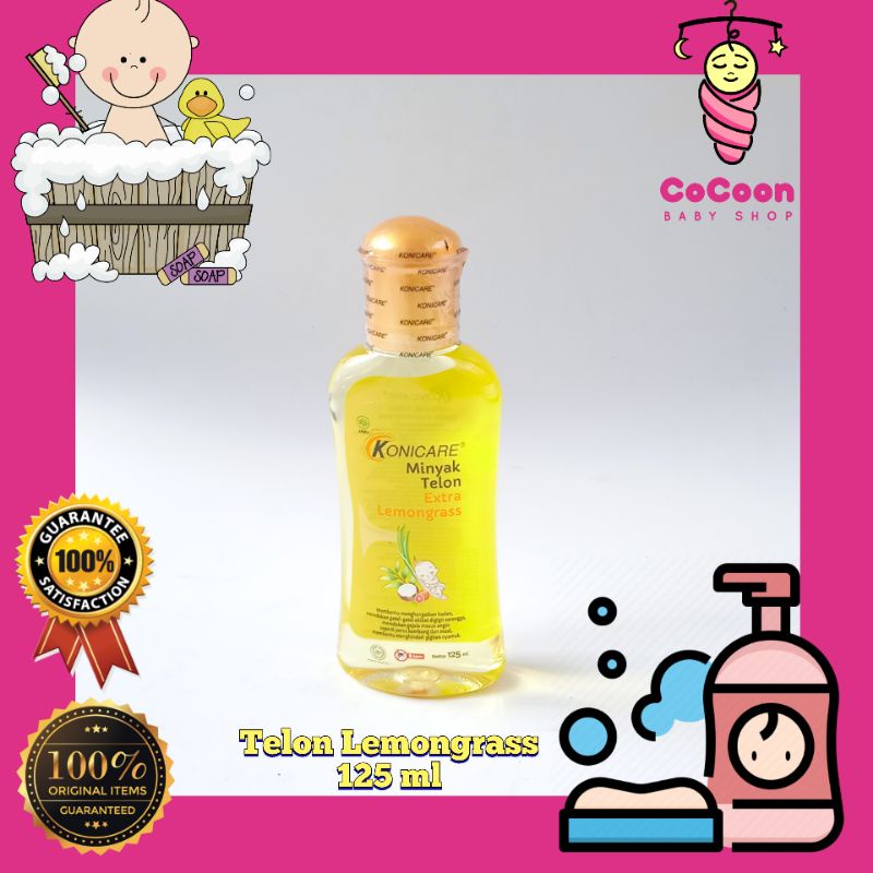 Minyak Telon Sere Sereh Lemon Grass Konicare / Minyak Telon Extra Lemongrass Konicare 125 ml 125ml